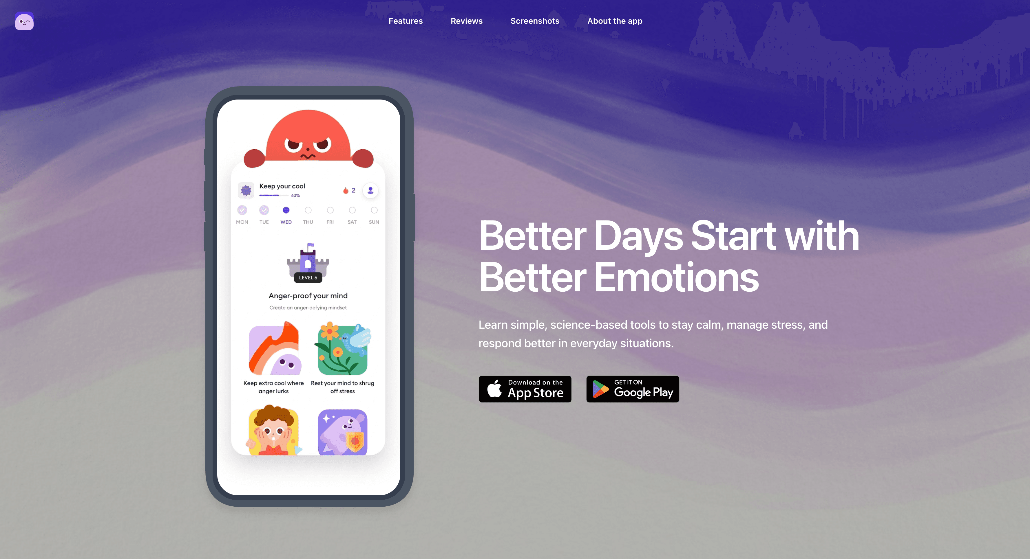 Ahead sample landing page